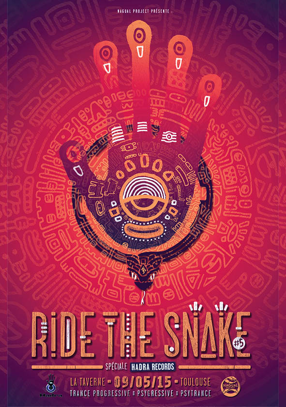 Création d'une affiche graphique avec illustration par Thomas Marchais graphiste et artiste à Toulouse