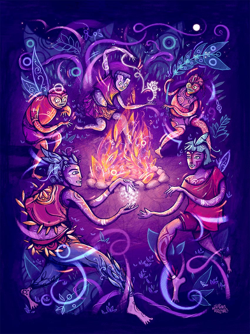 Illustration et peinture digitale par Thomas Marchais artiste visuel à Toulouse