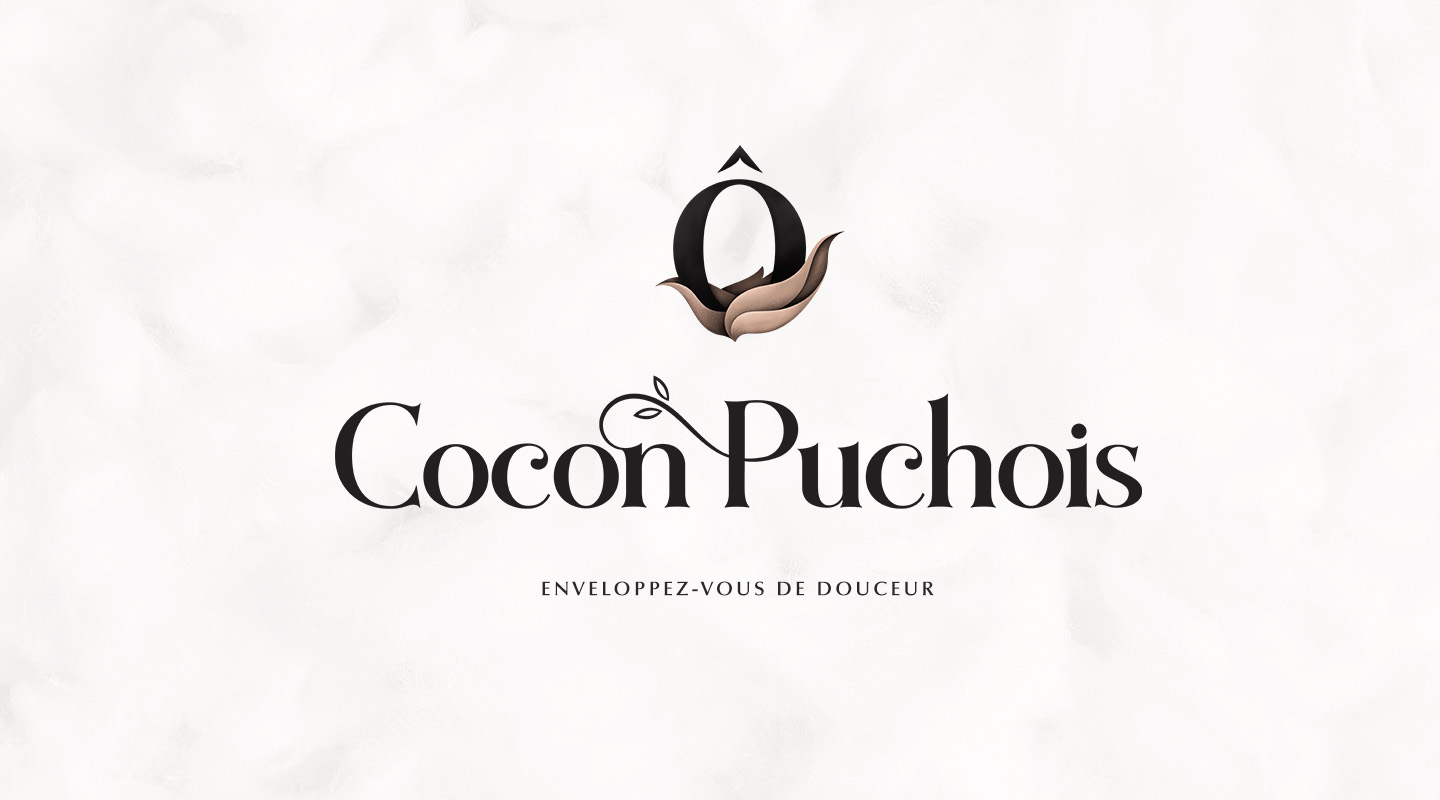 Création du logo du salon de beauté Ô Cocon Puchois