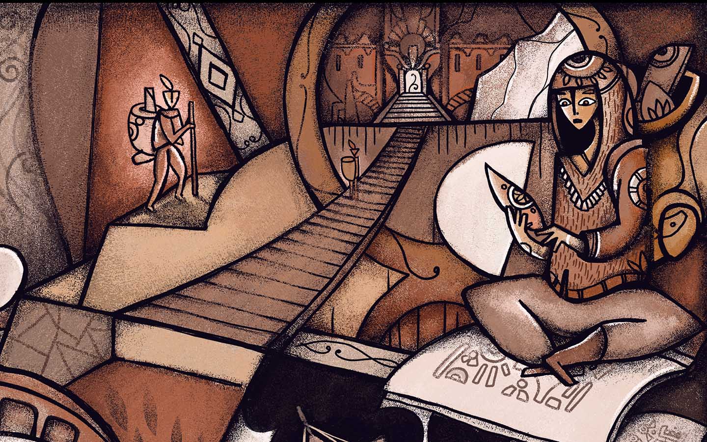 Zoom sur l'illustration de l'album réalisé par Thomas Marchais