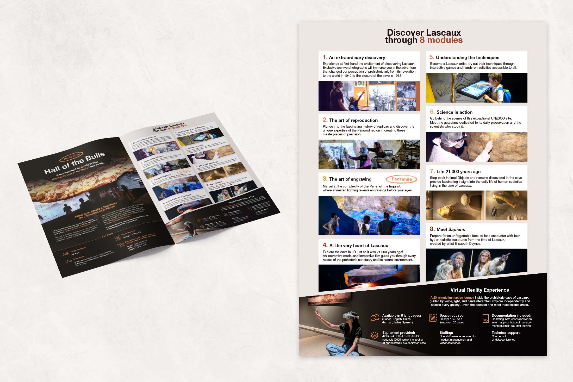 photo d'un support de communication pour l'exposition Lascaux