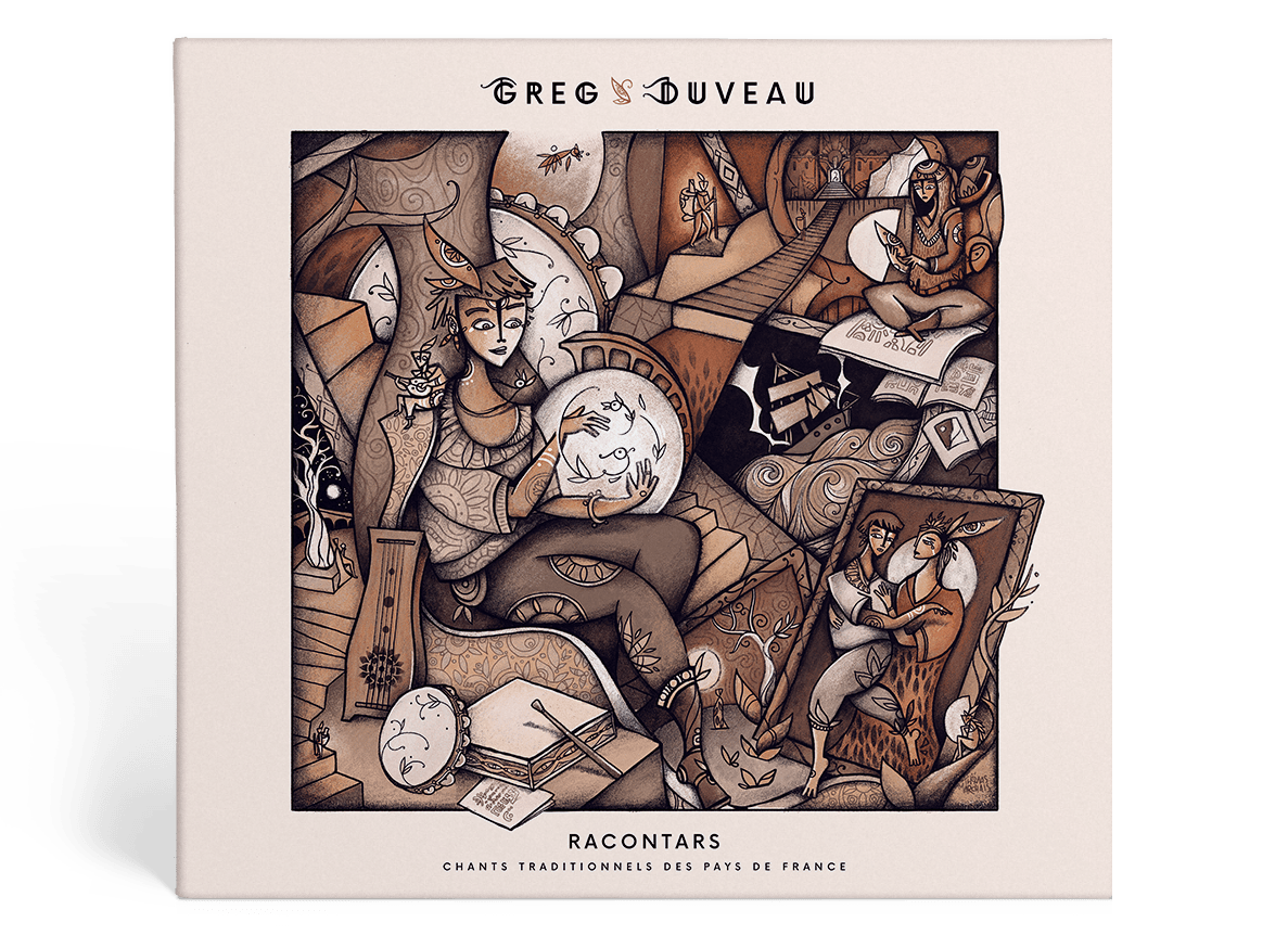Création d'un visuel d'album avec illustration et dessin original par Thomas Marchais