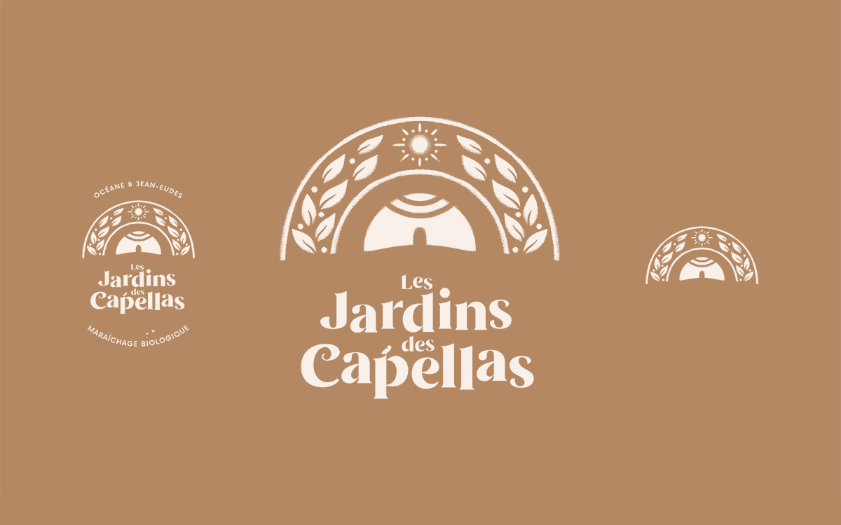 Présentation de la création de logo des Jardins des Capellas, design par Thomas Marchais à Toulouse