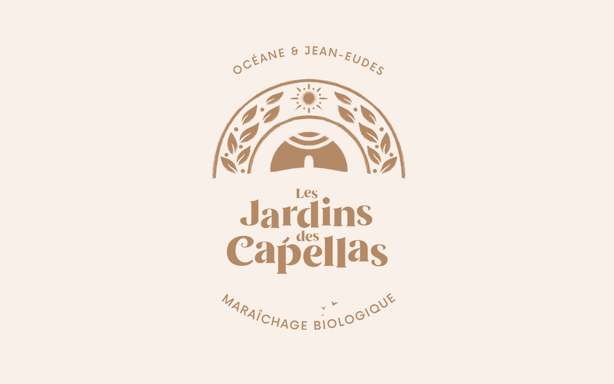 Présentation de la création de logo des Jardins des Capellas, design par Thomas Marchais à Toulouse