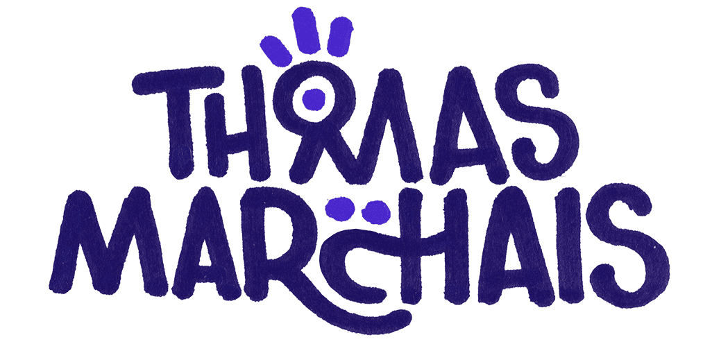 Logo de Thomas Marchais, designer et artiste graphique à Toulouse